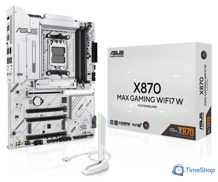 Материнская плата ASUS X870 MAX Gaming WiFi7 W - Изображение №9 — Интернет-магазин Time-Shop