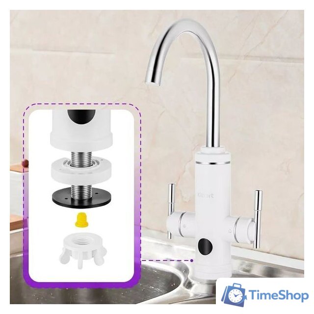 Проточный электрический водонагреватель-кран Kitfort KT-4031 - Изображение №6 — Интернет-магазин Time-Shop