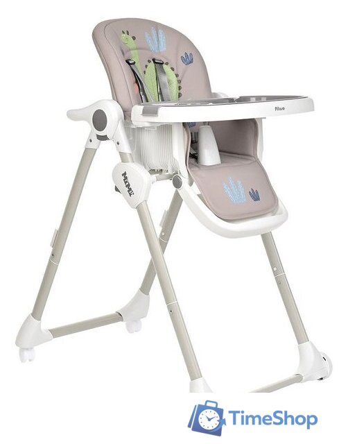 Высокий стульчик Pituso Mimi (дино, бежевый) - Изображение №1 — Интернет-магазин Time-Shop
