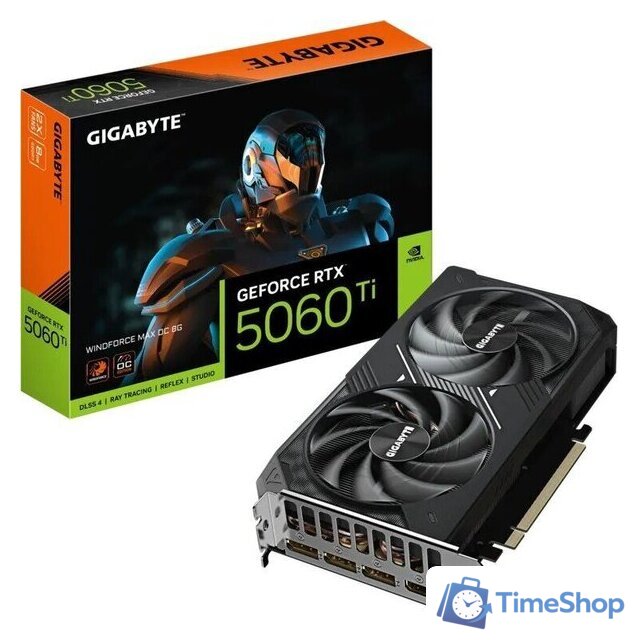Видеокарта Gigabyte GeForce RTX 5060 Ti Windforce Max OC 8G GV-N506TWF2MAX OC-8GD - Изображение №10 — Интернет-магазин Time-Shop