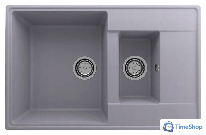 Кухонная мойка Ulgran Quartz Prima 780 1.5 K-05 (бетон) - Изображение №1 — Интернет-магазин Time-Shop