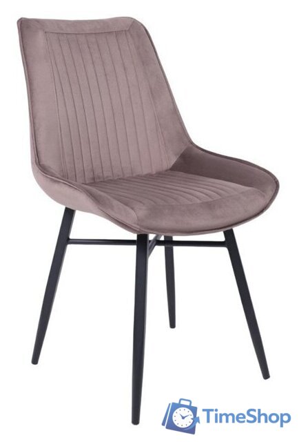 Стул AksHome Devis (бежевый велюр Bluvel 38/черный) - Изображение №1 — Интернет-магазин Time-Shop