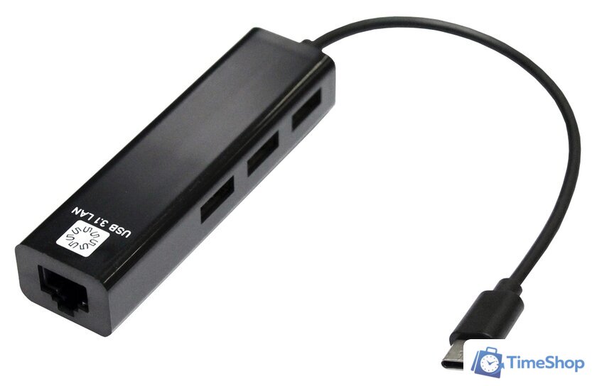 USB-хаб 5bites UA3C-45-09BK - Изображение №1 — Интернет-магазин Time-Shop