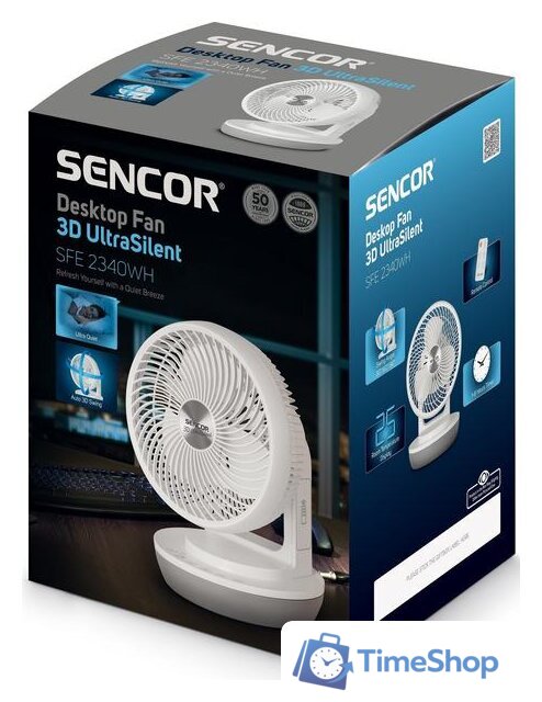Вентилятор Sencor SFE 2340WH - Изображение №13 — Интернет-магазин Time-Shop