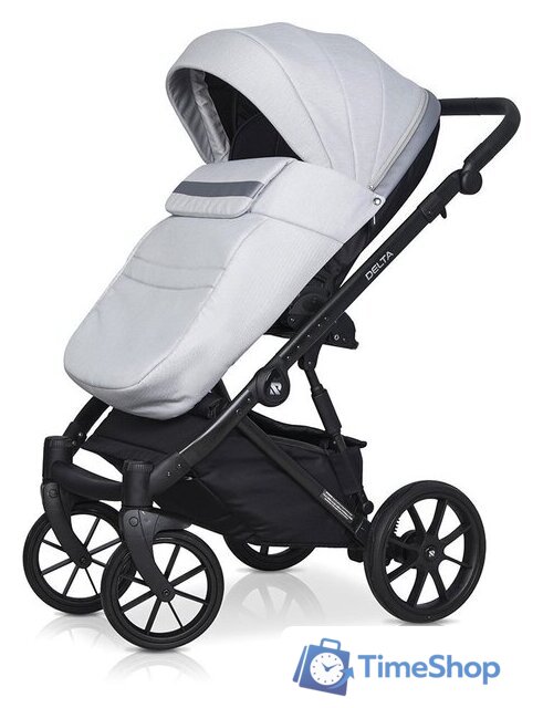 Универсальная коляска Riko Basic Delta (3 в 1, 01/grey fox) - Изображение №4 — Интернет-магазин Time-Shop