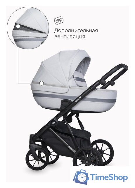 Универсальная коляска Riko Basic Delta (3 в 1, 01/grey fox) - Изображение №23 — Интернет-магазин Time-Shop