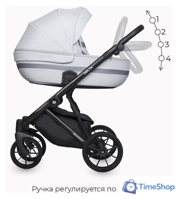 Универсальная коляска Riko Basic Delta (3 в 1, 01/grey fox) - Изображение №22 — Интернет-магазин Time-Shop