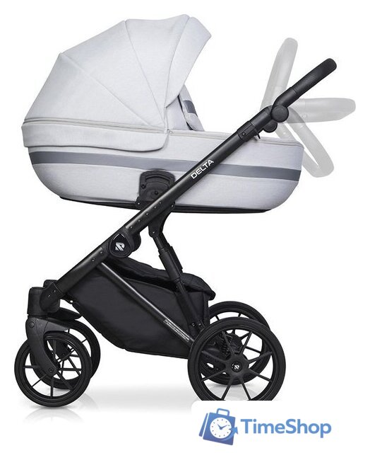 Универсальная коляска Riko Basic Delta (3 в 1, 01/grey fox) - Изображение №8 — Интернет-магазин Time-Shop