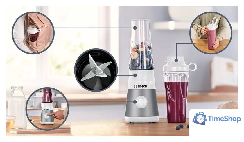 Стационарный блендер Bosch VitaPower Serie 2 MMB2111T - Изображение №3 — Интернет-магазин Time-Shop