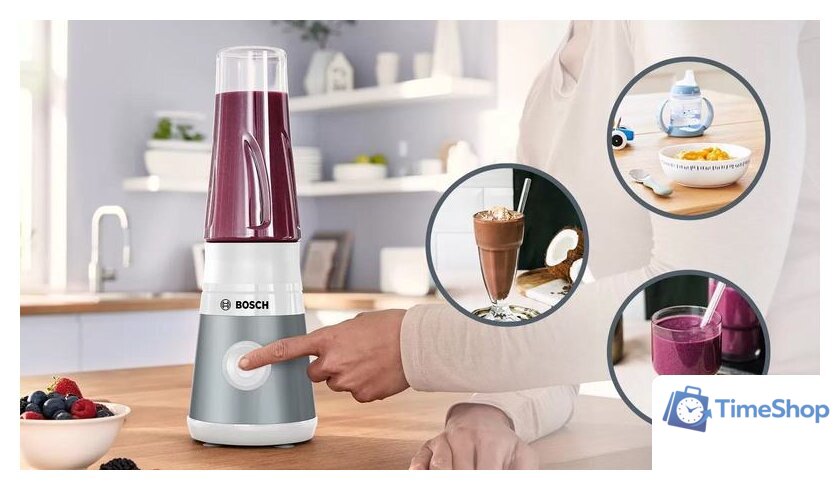 Стационарный блендер Bosch VitaPower Serie 2 MMB2111T - Изображение №5 — Интернет-магазин Time-Shop