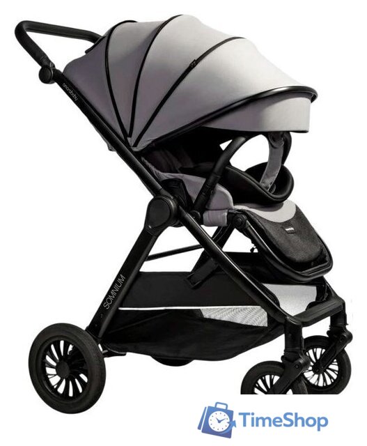 Коляска прогулочная «книга» Amarobaby Somnium AB25-10SOMNIUM/11 (серый) - Изображение №1 — Интернет-магазин Time-Shop