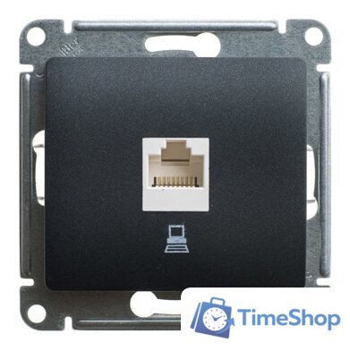 Розетка компьютерная Schneider Electric Glossa GSL000781K (антрацит) - Изображение №1 — Интернет-магазин Time-Shop