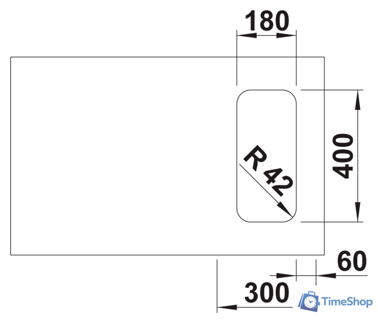 Кухонная мойка Blanco Solis 180-U 526113 (полированная) - Изображение №3 — Интернет-магазин Time-Shop