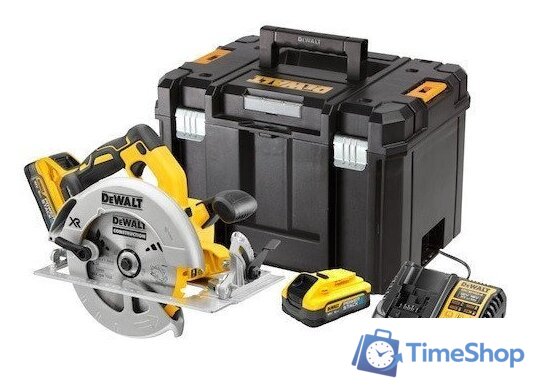 Дисковая (циркулярная) пила DeWalt DCS570H2T (с 2-мя АКБ, кейс) - Изображение №1 — Интернет-магазин Time-Shop