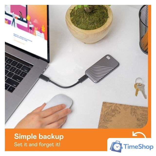 Внешний накопитель WD My Passport 4TB WDBAGF0040BGY - Изображение №10 — Интернет-магазин Time-Shop