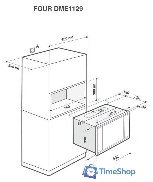 Микроволновая печь Brandt BMG2120B - Изображение №2 — Интернет-магазин Time-Shop