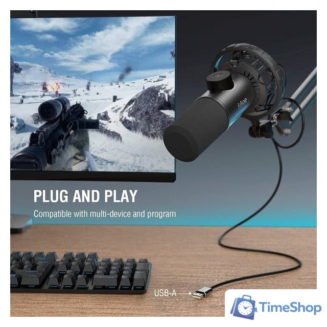 Проводной микрофон FIFINE K658 - Изображение №7 — Интернет-магазин Time-Shop