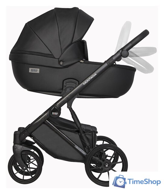 Универсальная коляска Riko Basic Montana Ecco (3 в 1, 12/черный) - Изображение №4 — Интернет-магазин Time-Shop