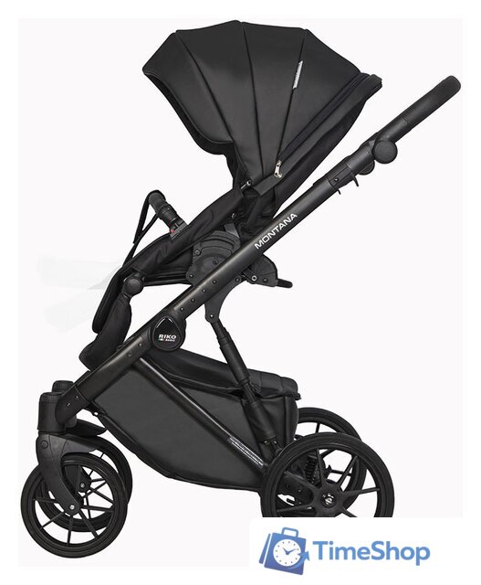 Универсальная коляска Riko Basic Montana Ecco (3 в 1, 12/черный) - Изображение №7 — Интернет-магазин Time-Shop