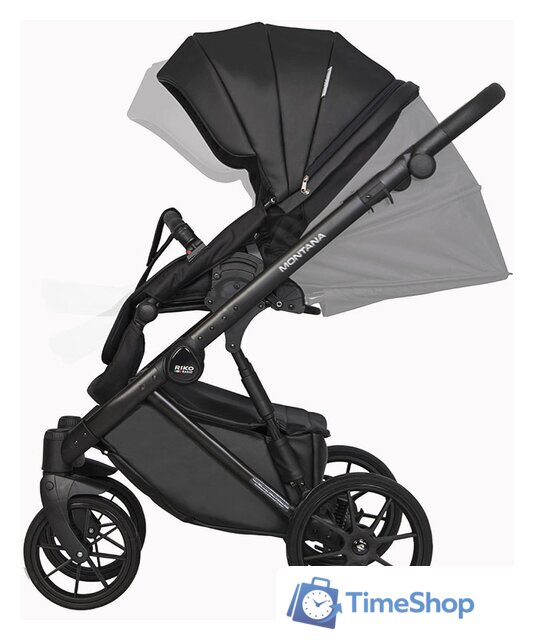 Универсальная коляска Riko Basic Montana Ecco (3 в 1, 12/черный) - Изображение №11 — Интернет-магазин Time-Shop