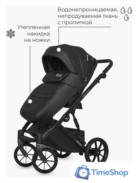 Универсальная коляска Riko Basic Montana Ecco (3 в 1, 12/черный) - Изображение №19 — Интернет-магазин Time-Shop