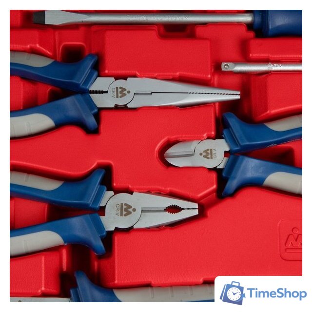 Универсальный набор инструментов Мастак 01-192C (192 предмета) - Изображение №6 — Интернет-магазин Time-Shop