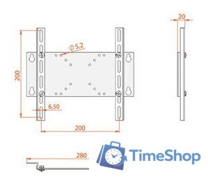 Кронштейн для телевизора Electric Light КБ-01-28 - Изображение №1 — Интернет-магазин Time-Shop