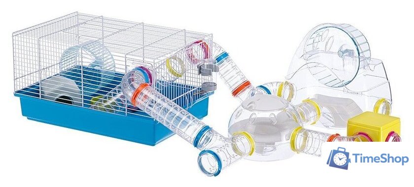 Клетка Ferplast Paula (голубой) 57906411W1 - Изображение №6 — Интернет-магазин Time-Shop