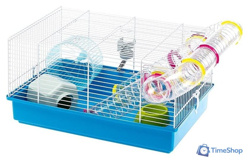 Клетка Ferplast Paula (голубой) 57906411W1 - Изображение №1 — Интернет-магазин Time-Shop