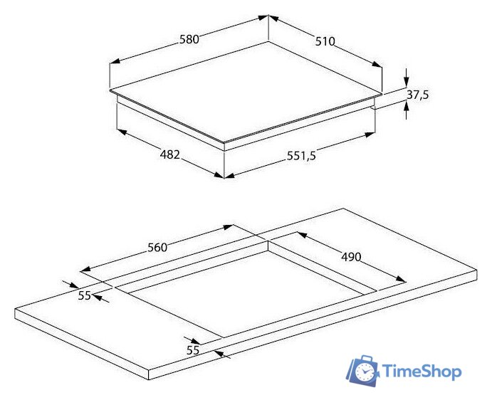 Варочная панель BEKO HIC64402T - Изображение №2 — Интернет-магазин Time-Shop