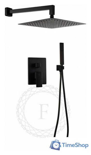Душевая система  Filarete Fing FL1043 (черный матовый) - Изображение №1 — Интернет-магазин Time-Shop