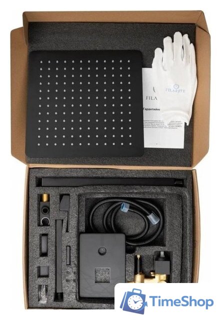 Душевая система  Filarete Fing FL1043 (черный матовый) - Изображение №11 — Интернет-магазин Time-Shop