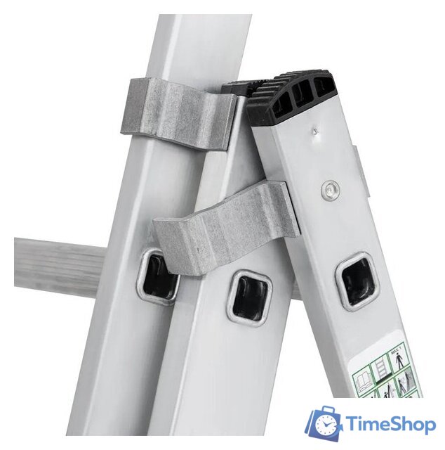 Лестница-стремянка Новая высота NV 123 алюминиевая трёхсекционная 3x11 ступеней - Изображение №5 — Интернет-магазин Time-Shop