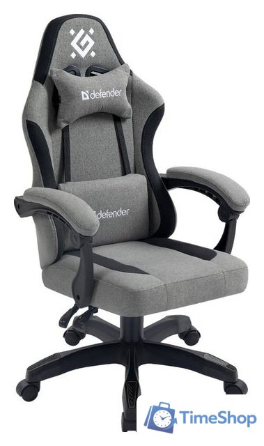 Игровое (геймерское) кресло Defender Lumen (серый) - Изображение №1 — Интернет-магазин Time-Shop