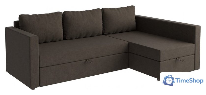 Угловой диван Mio Tesoro Тилаус длинный подлокотник (Brown) - Изображение №1 — Интернет-магазин Time-Shop