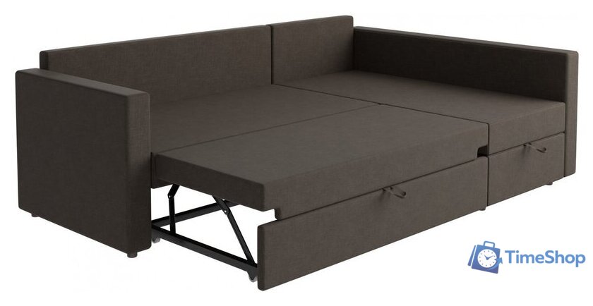 Угловой диван Mio Tesoro Тилаус длинный подлокотник (Brown) - Изображение №4 — Интернет-магазин Time-Shop