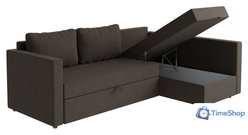 Угловой диван Mio Tesoro Тилаус длинный подлокотник (Brown) - Изображение №3 — Интернет-магазин Time-Shop