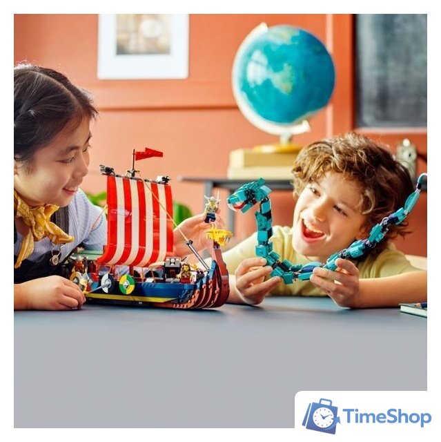 Конструктор LEGO Creator 31132 Корабль викингов и Змей Мидгарда - Изображение №8 — Интернет-магазин Time-Shop