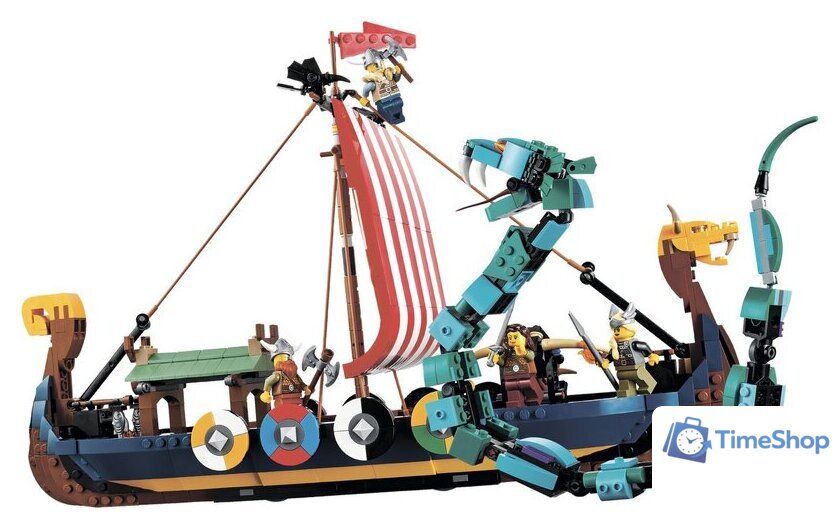 Конструктор LEGO Creator 31132 Корабль викингов и Змей Мидгарда - Изображение №7 — Интернет-магазин Time-Shop