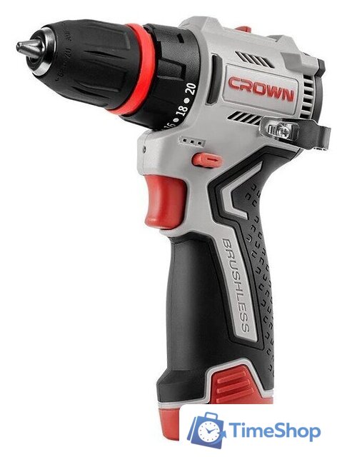 Дрель-шуруповерт Crown CT21129HQX-2 BMC (с 2-мя АКБ, кейс) - Изображение №1 — Интернет-магазин Time-Shop