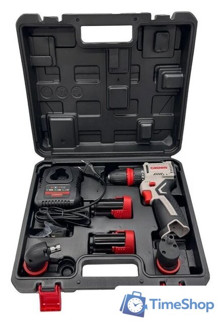 Дрель-шуруповерт Crown CT21129HQX-2 BMC (с 2-мя АКБ, кейс) - Изображение №13 — Интернет-магазин Time-Shop