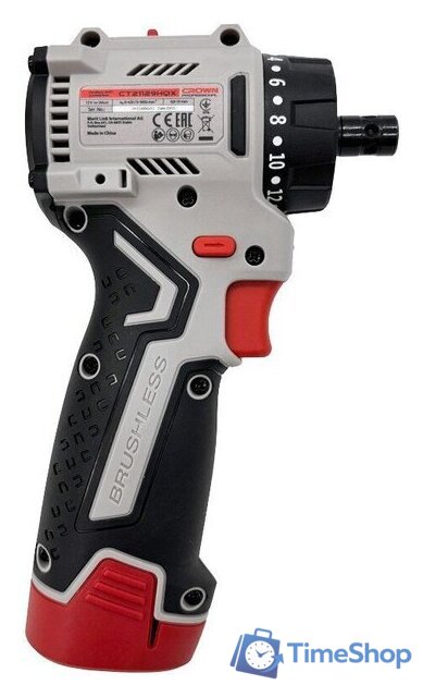 Дрель-шуруповерт Crown CT21129HQX-2 BMC (с 2-мя АКБ, кейс) - Изображение №5 — Интернет-магазин Time-Shop