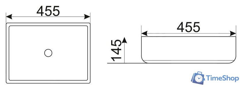 Умывальник CeramaLux N9439 - Изображение №2 — Интернет-магазин Time-Shop