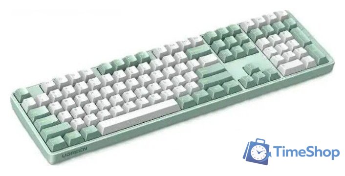 Клавиатура Ugreen KU103 (зеленый/белый) - Изображение №2 — Интернет-магазин Time-Shop