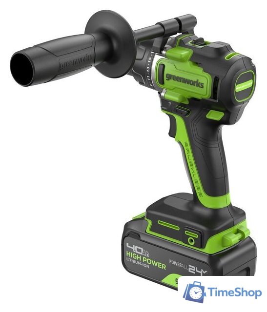 Дрель-шуруповерт Greenworks GD24DD90 3707507CUB (с 1-им АКБ) - Изображение №10 — Интернет-магазин Time-Shop