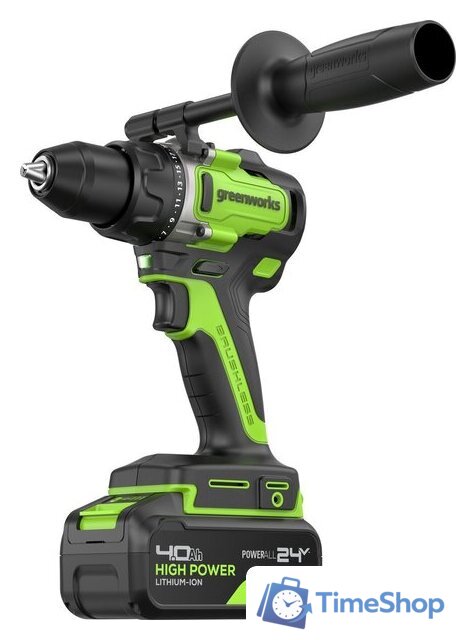Дрель-шуруповерт Greenworks GD24DD90 3707507CUB (с 1-им АКБ) - Изображение №7 — Интернет-магазин Time-Shop