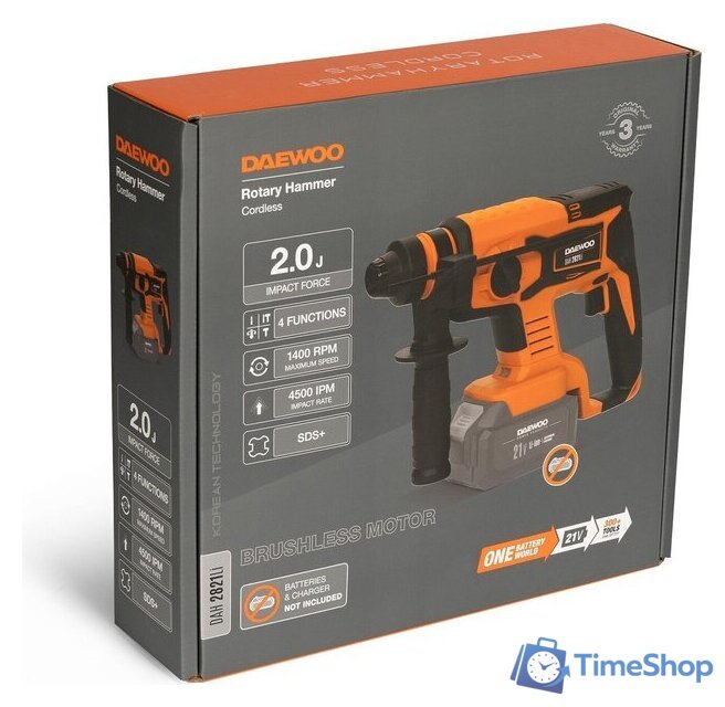 Перфоратор Daewoo Power DAH 2821Li (без АКБ) - Изображение №13 — Интернет-магазин Time-Shop
