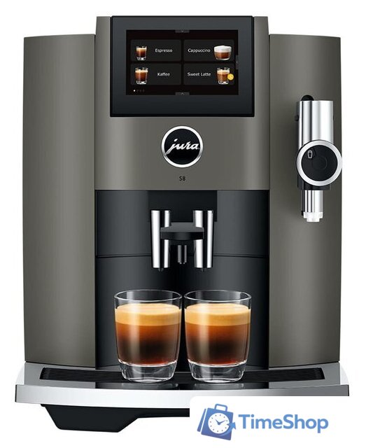Кофемашина JURA S8 Dark Inox EB 15480 - Изображение №1 — Интернет-магазин Time-Shop
