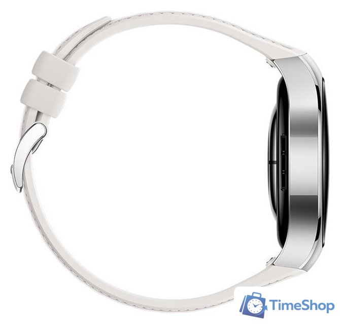 Умные часы Huawei Watch 5 42 мм (серебристый, с белым силиконовым ремешком, международная версия) - Изображение №6 — Интернет-магазин Time-Shop