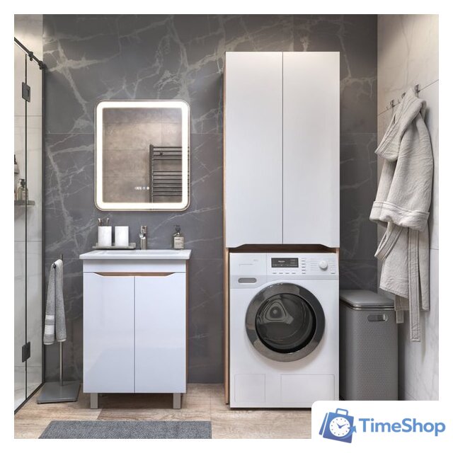  Vigo Шкаф комбинированный Grani 640 под стиральную машину (дуб золотой) - Изображение №4 — Интернет-магазин Time-Shop